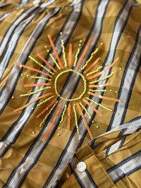 Chemise Simone à rayures ocres