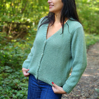 Gilet Maëlle vert sauge