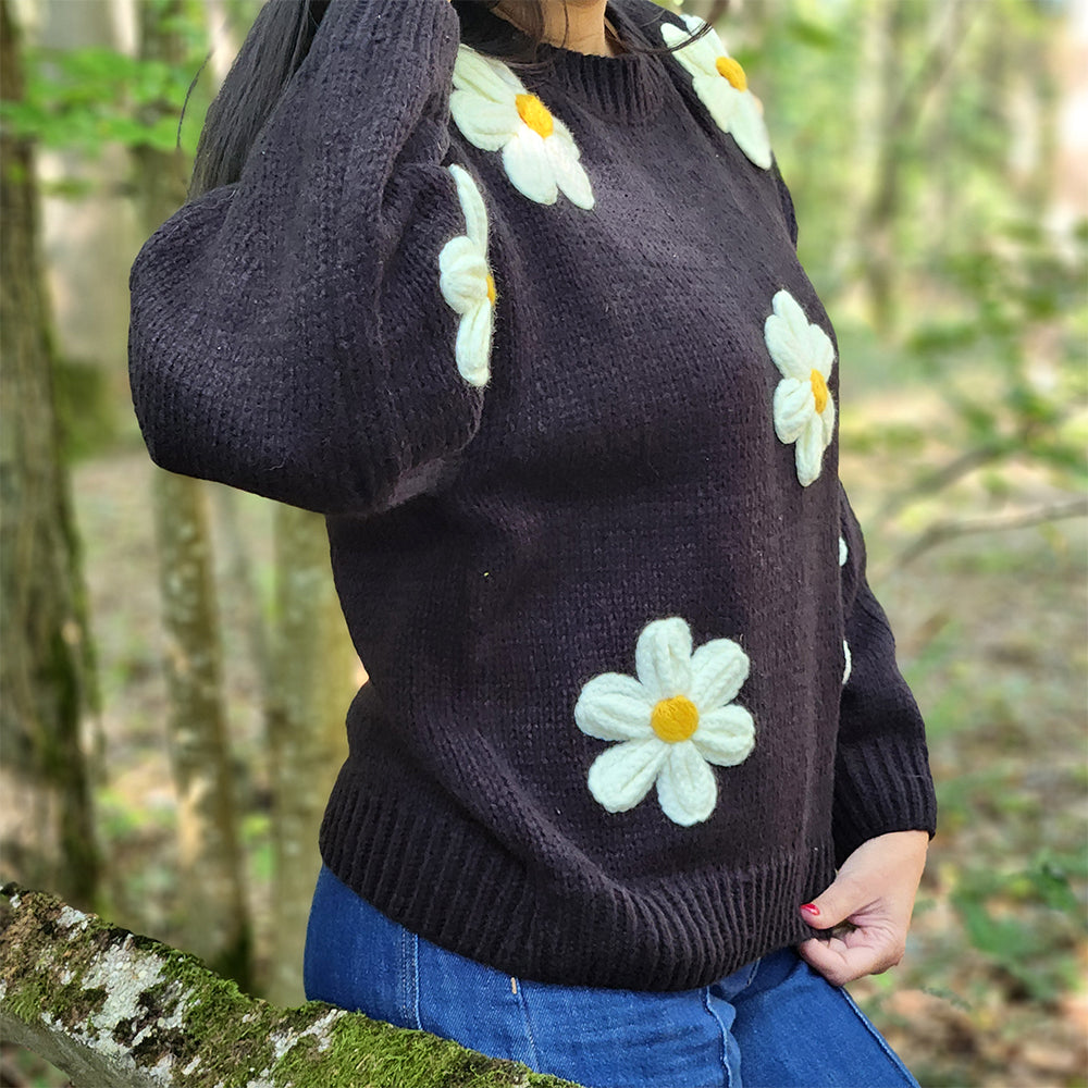 Pull Daisy Noir