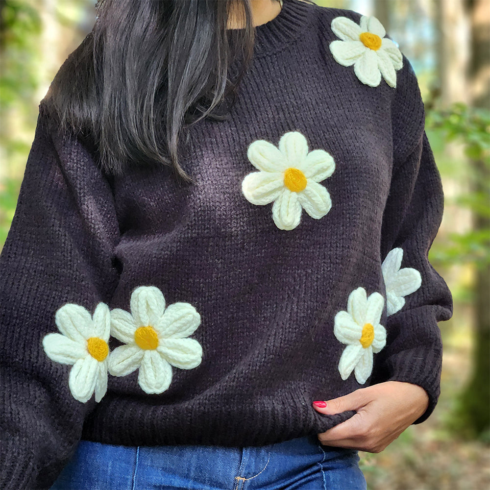 Pull Daisy Noir